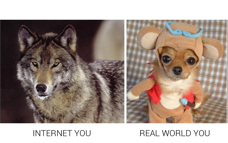 Illustration for article titled Japan's "Internet You Vs. the Real You" Meme